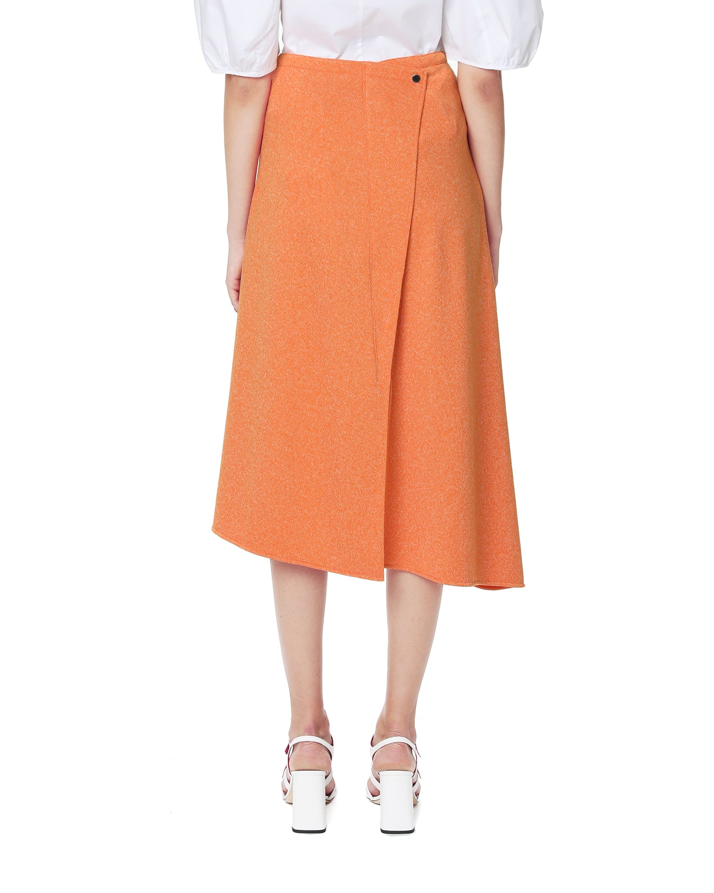 TIBI Asymmetric patch pocket skirt