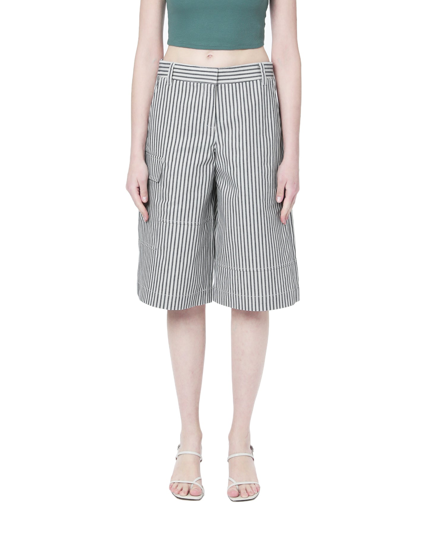 TIBI Pinstriped shorts