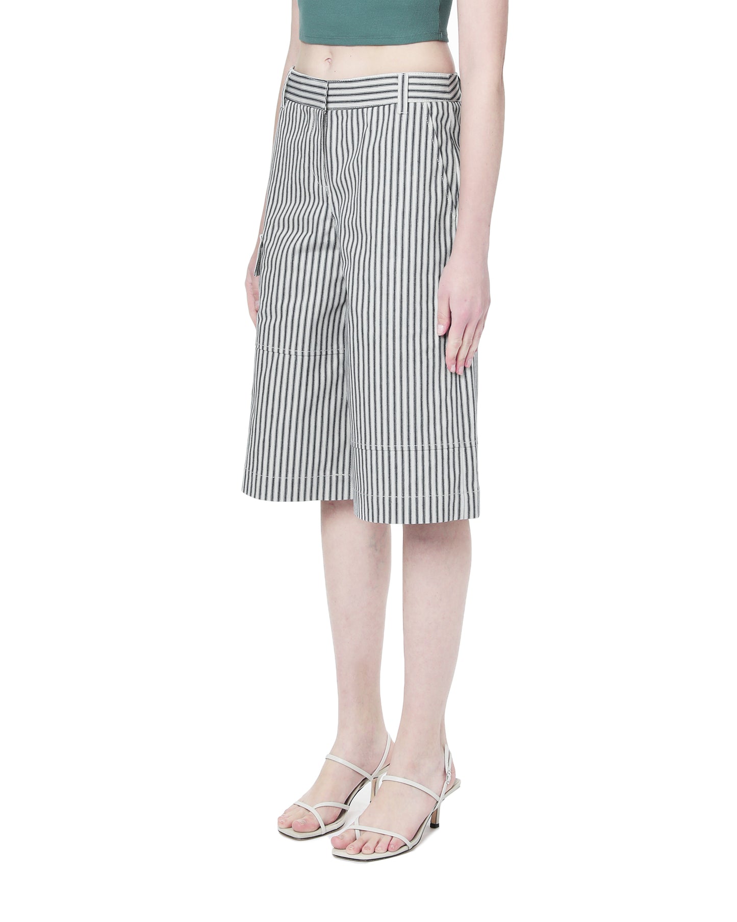 TIBI Pinstriped shorts