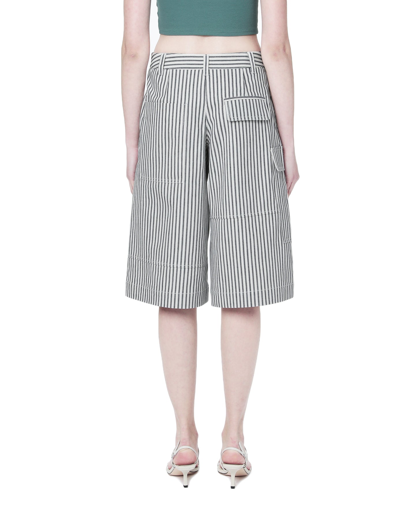 TIBI Pinstriped shorts