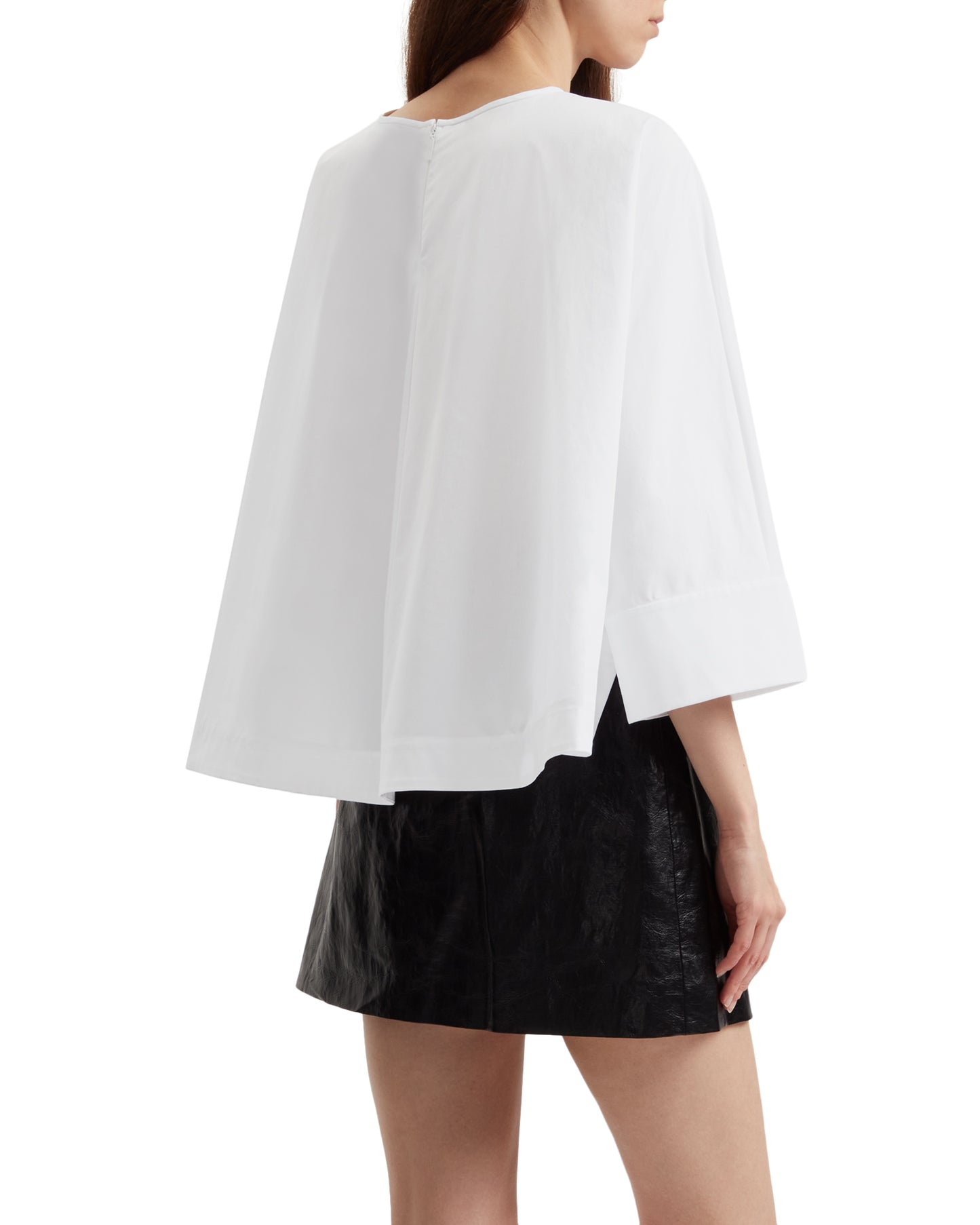 TIBI Eco poplin sculpted top