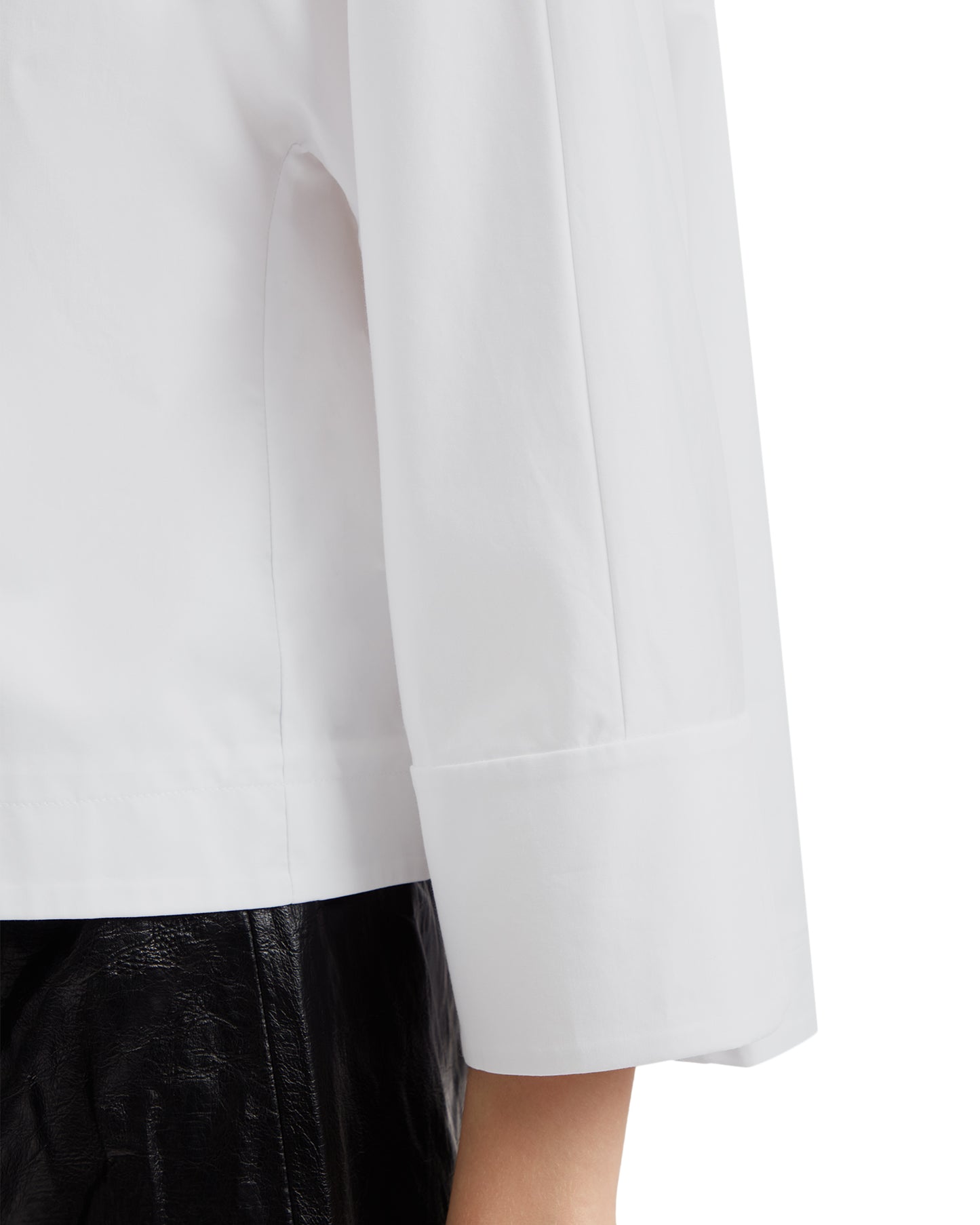 TIBI Eco poplin sculpted top