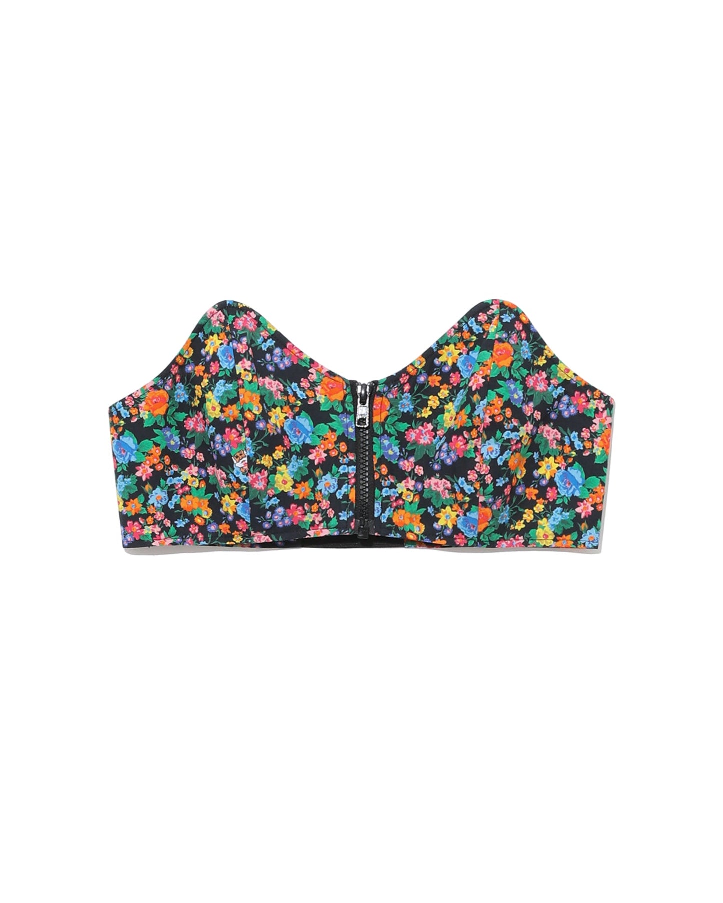 TIBI Sabine Floral Strapless Bralette top