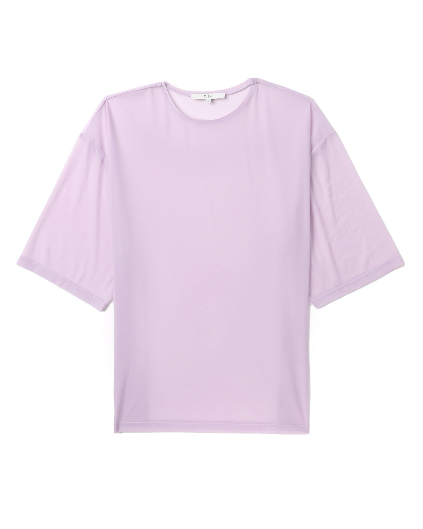 TIBI Sheer gauze easy tee