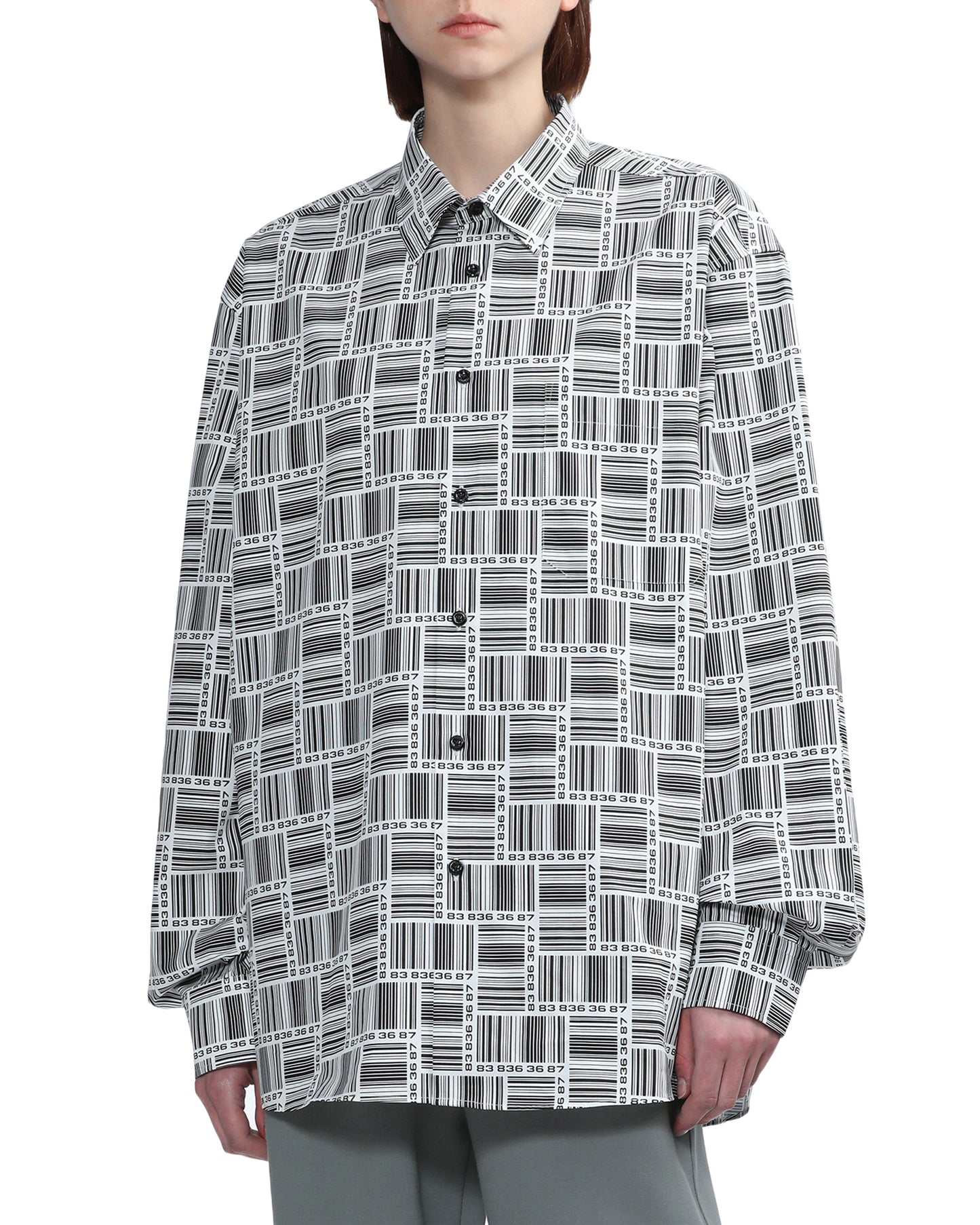 VTMNTS Barcode monogram shirt