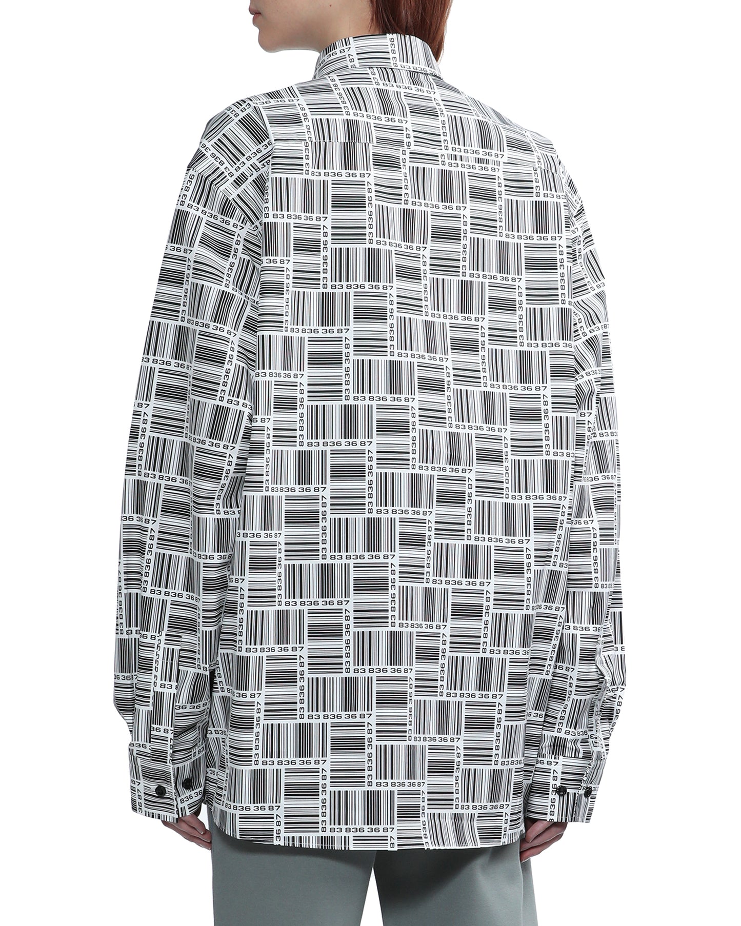 VTMNTS Barcode monogram shirt