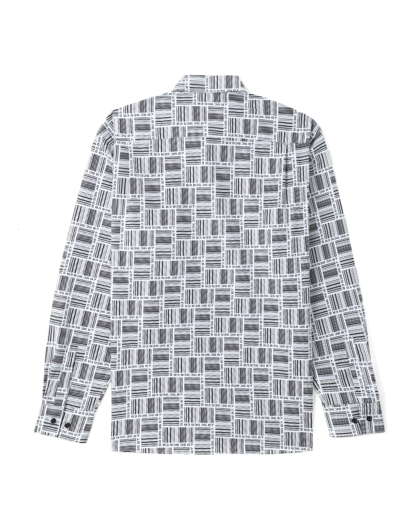 VTMNTS Barcode monogram shirt