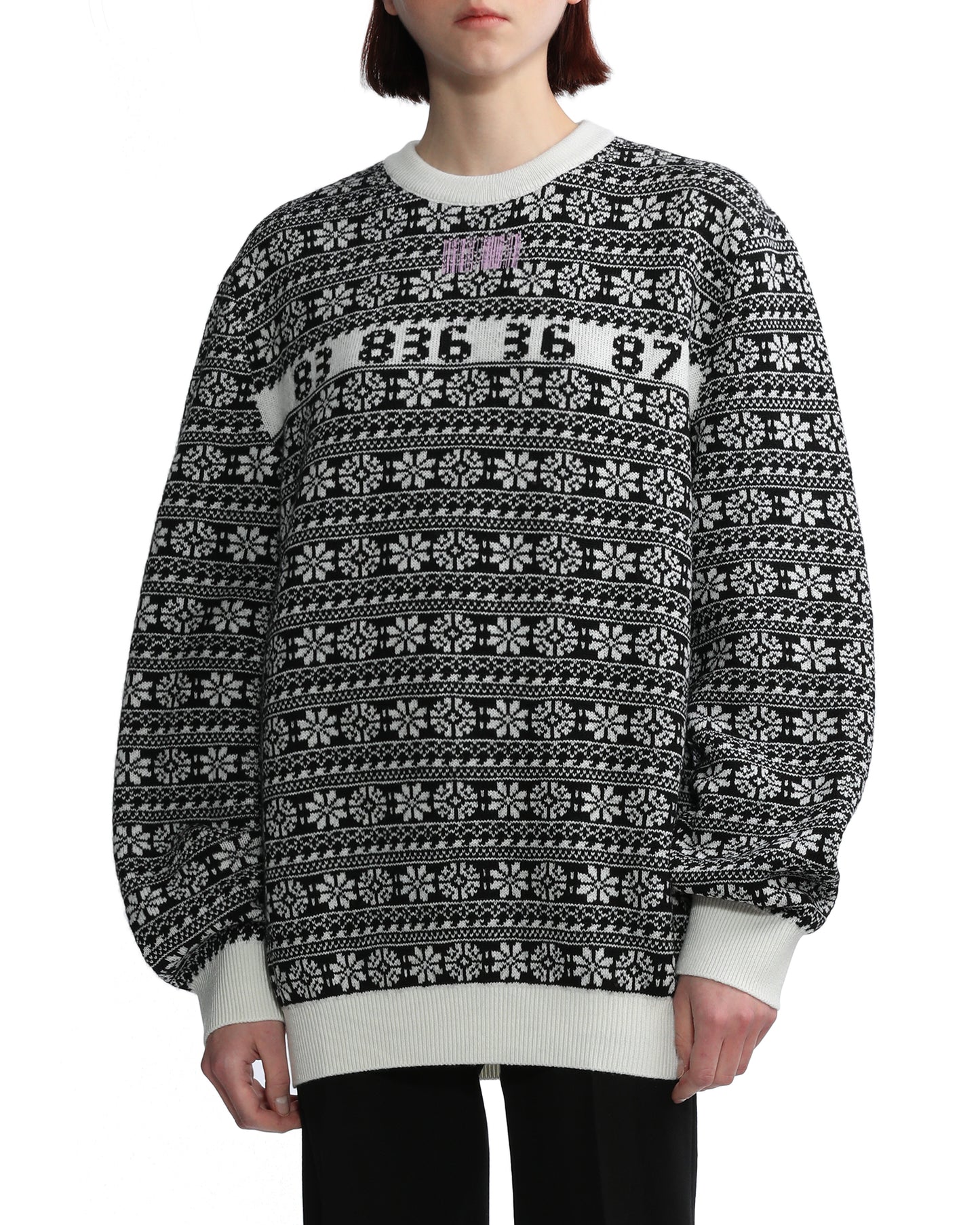 VTMNTS Number snowflakes sweater