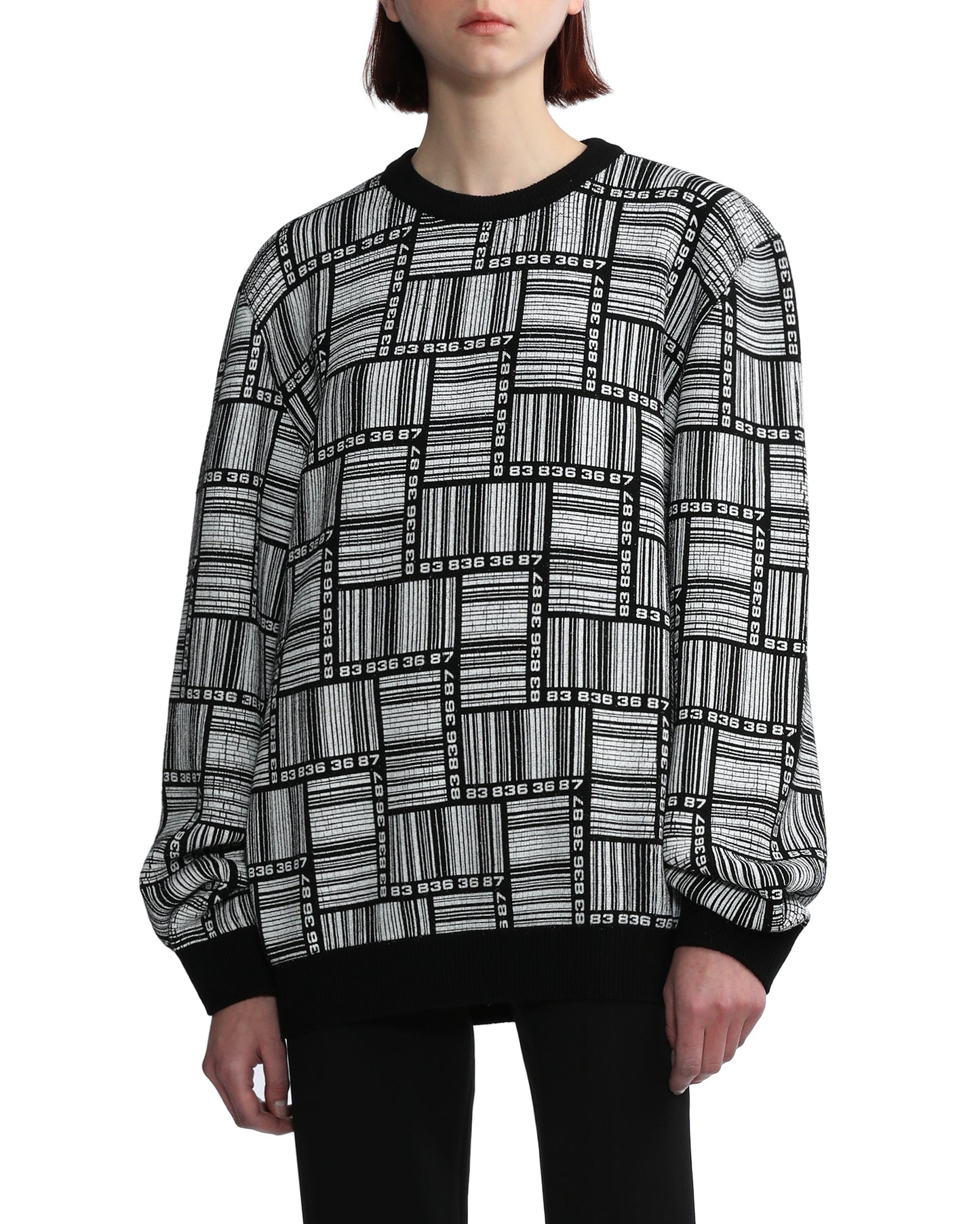 VTMNTS Barcode monogram sweater