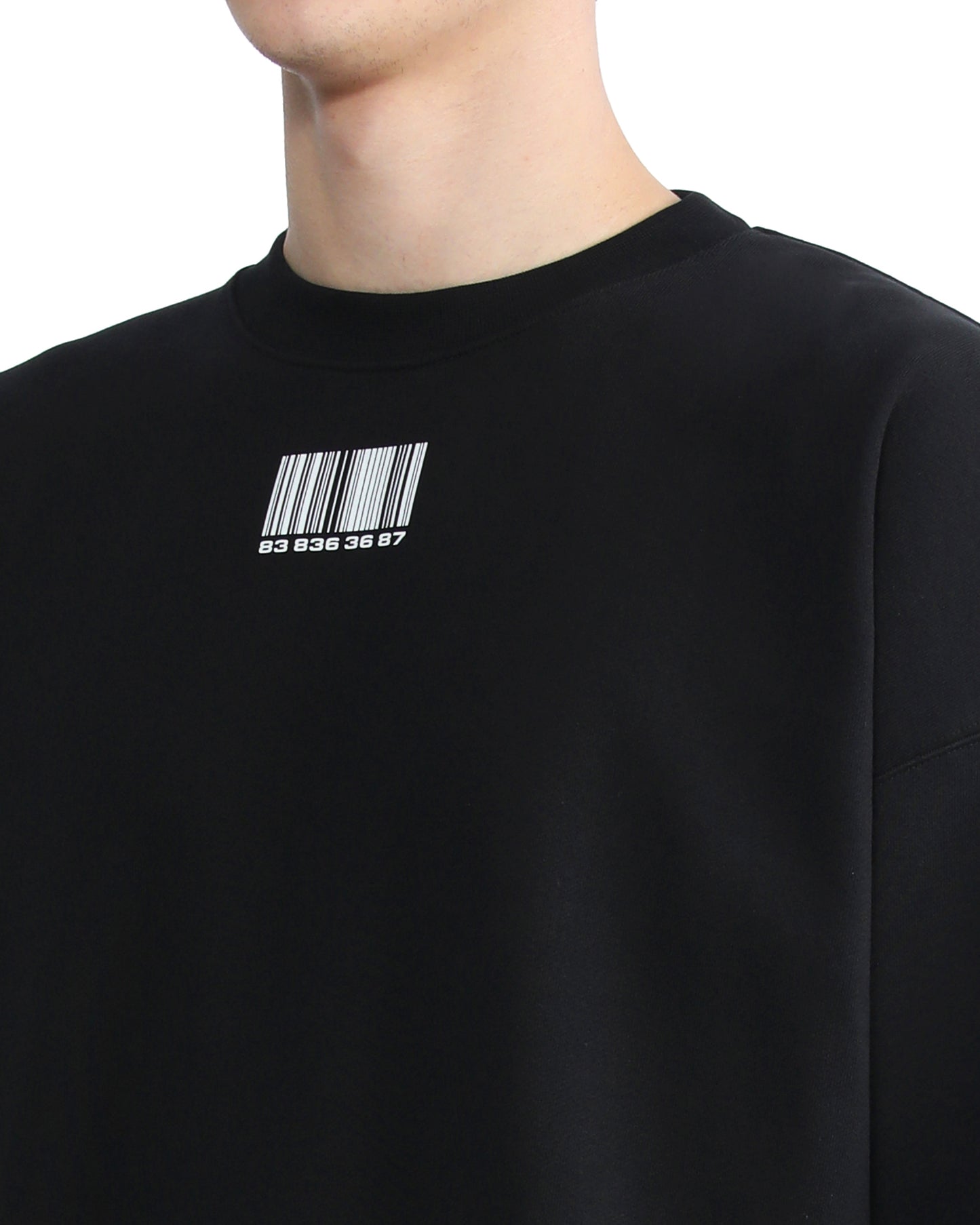 VTMNTS Barcode print sweatshirt