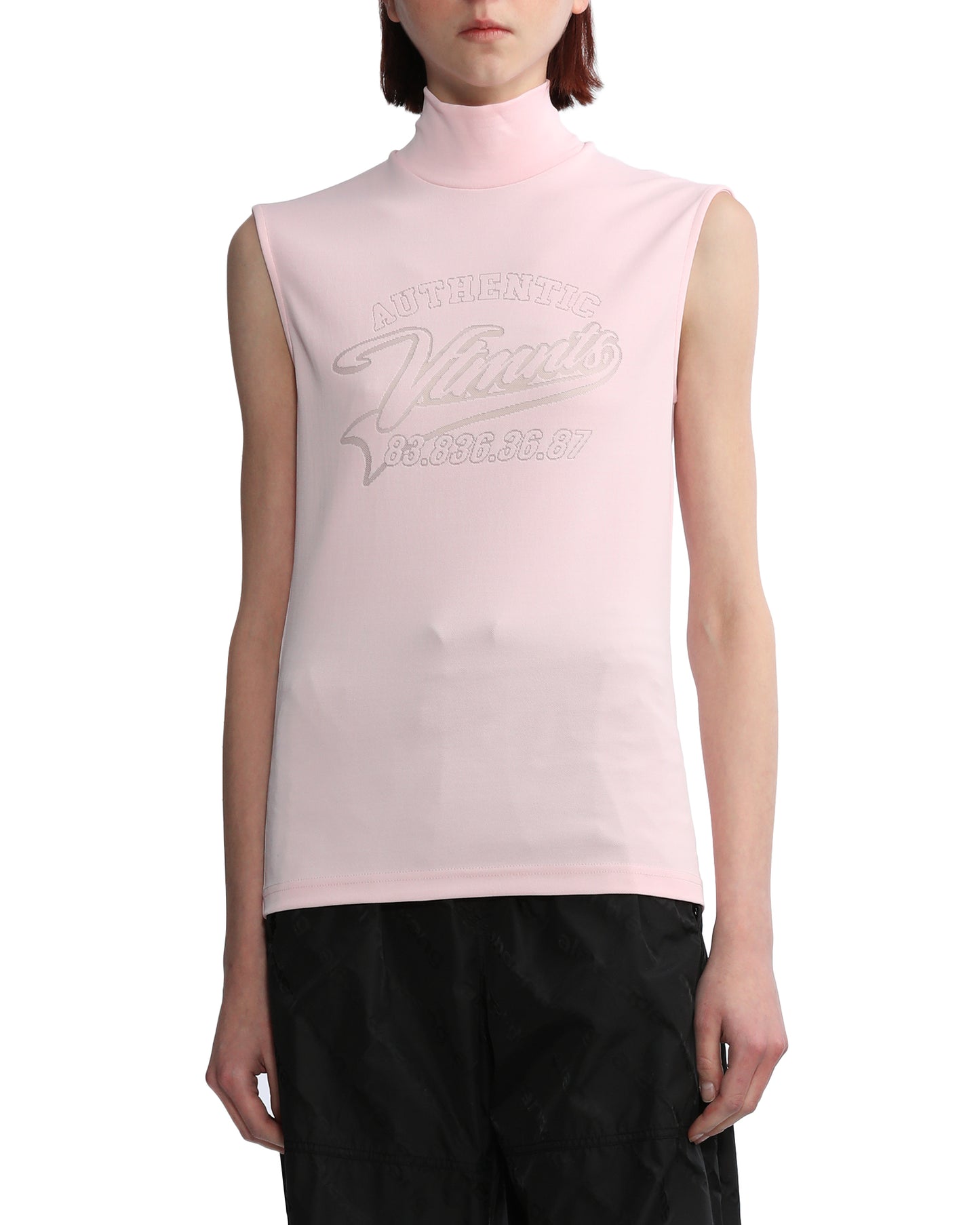 VTMNTS Engraved sleeveless turtleneck