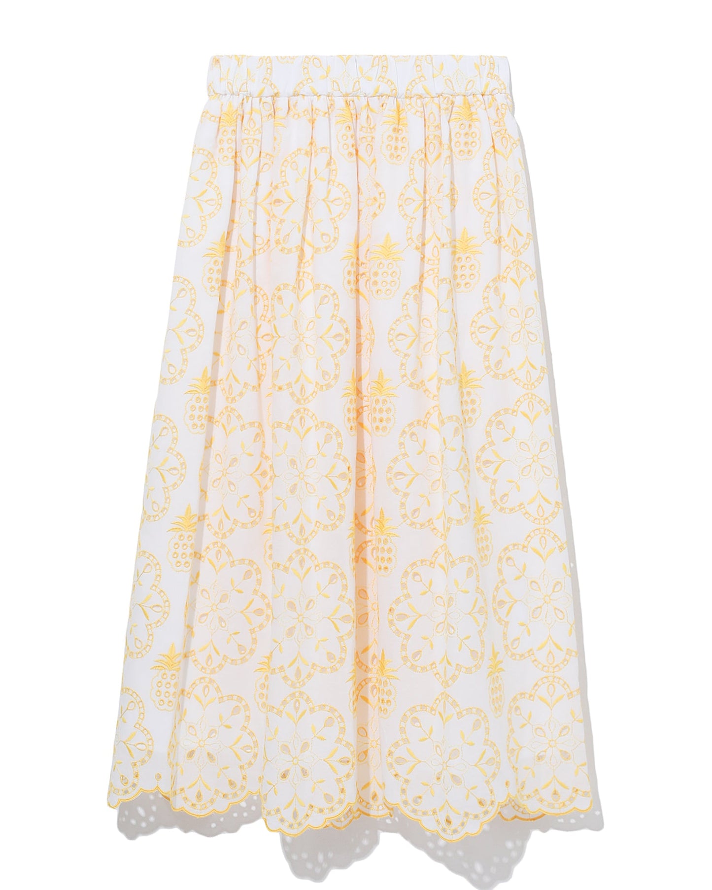 VIVETTA Embroidered eyelet skirt