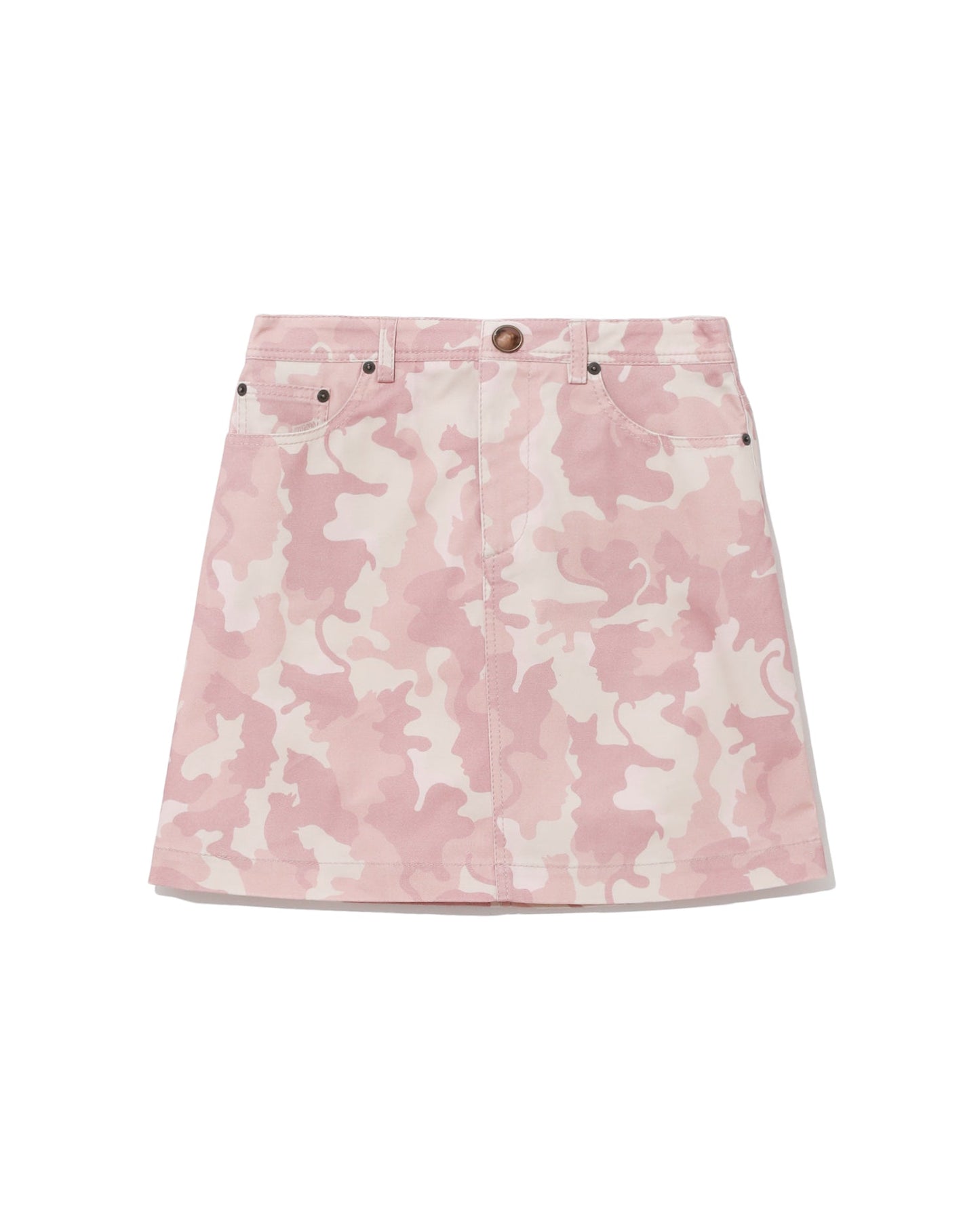 VIVETTA Camo print A-line skirt