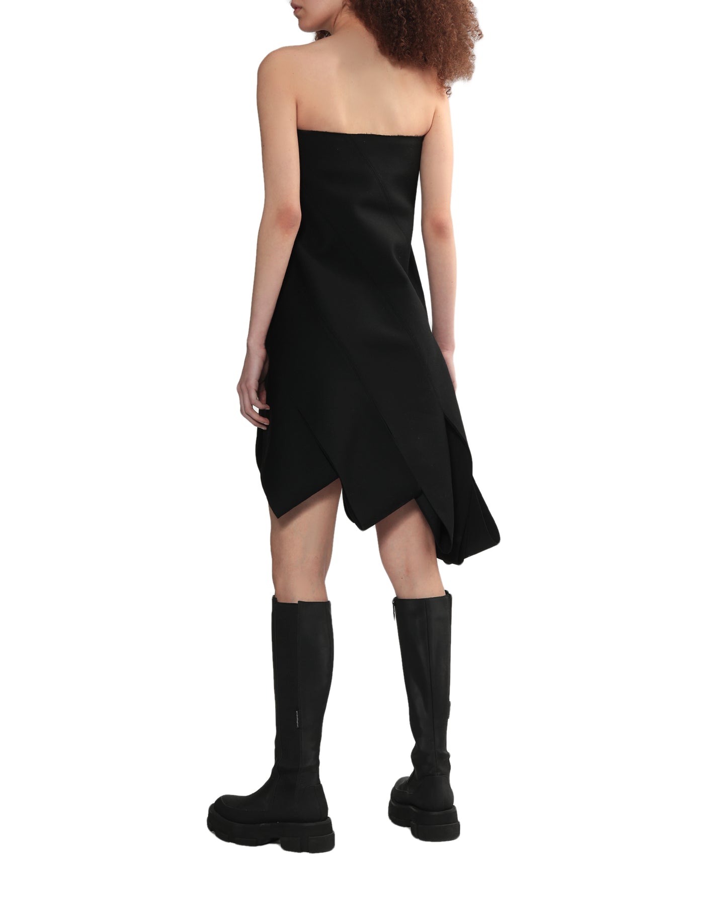 WE11DONE Asymmetrical slit tube dress