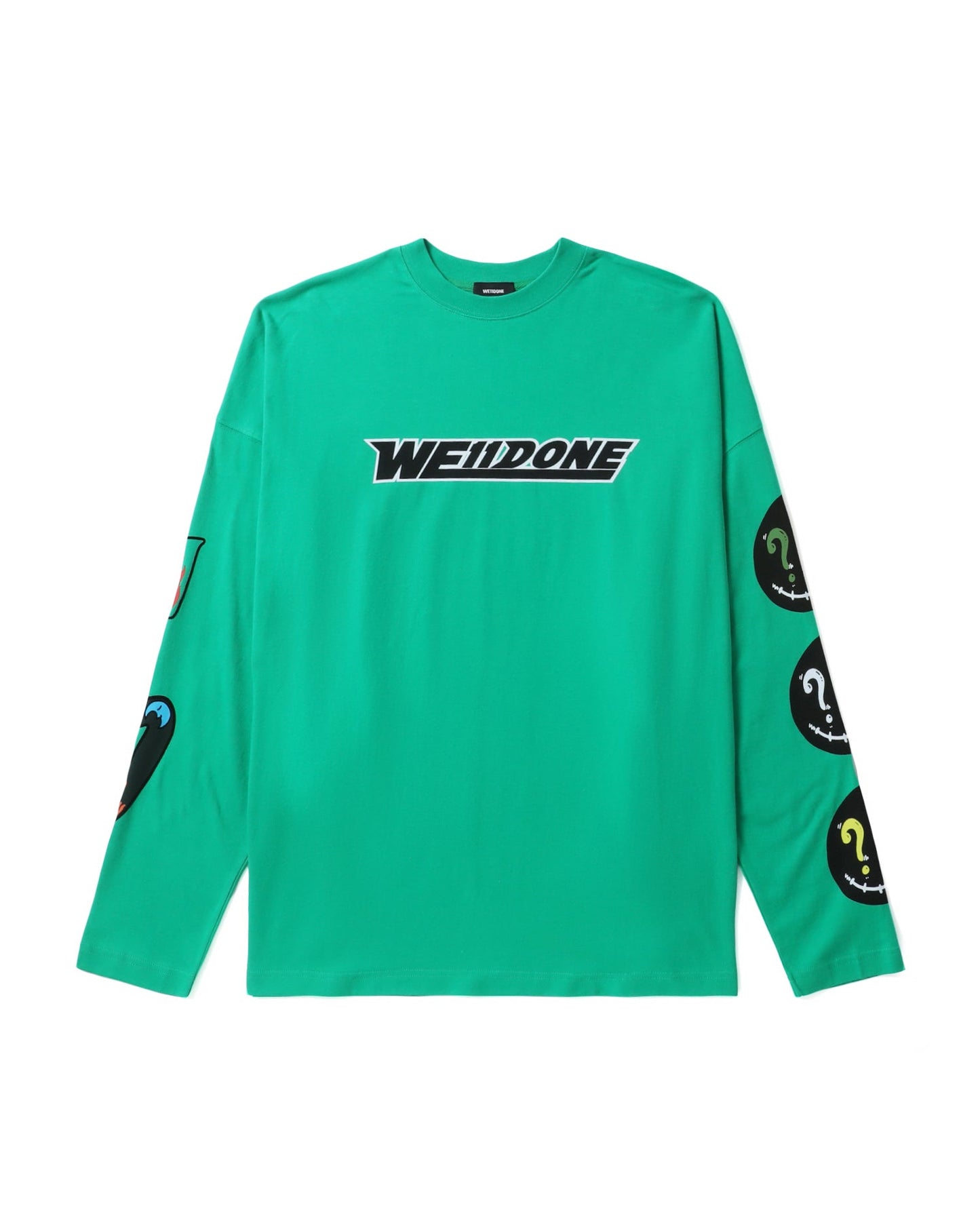 WE11DONE Smile logo long sleeve tee