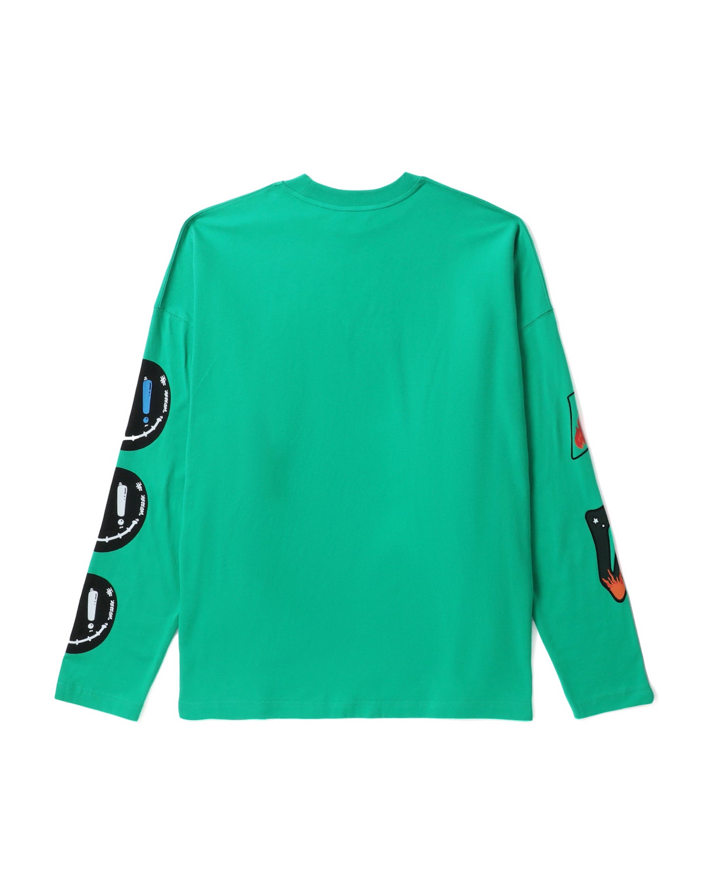 WE11DONE Smile logo long sleeve tee