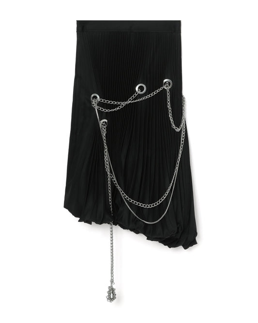 WE11DONE Chained knee length skirt