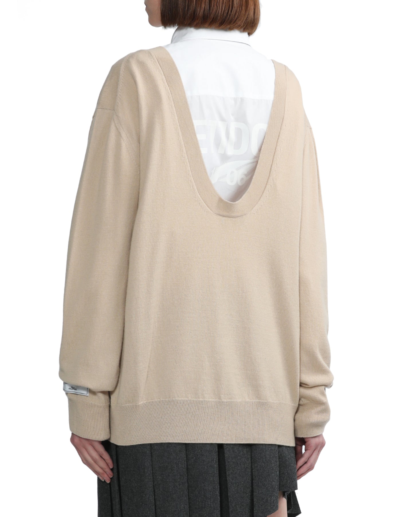 WE11DONE Deep V-neck sweater