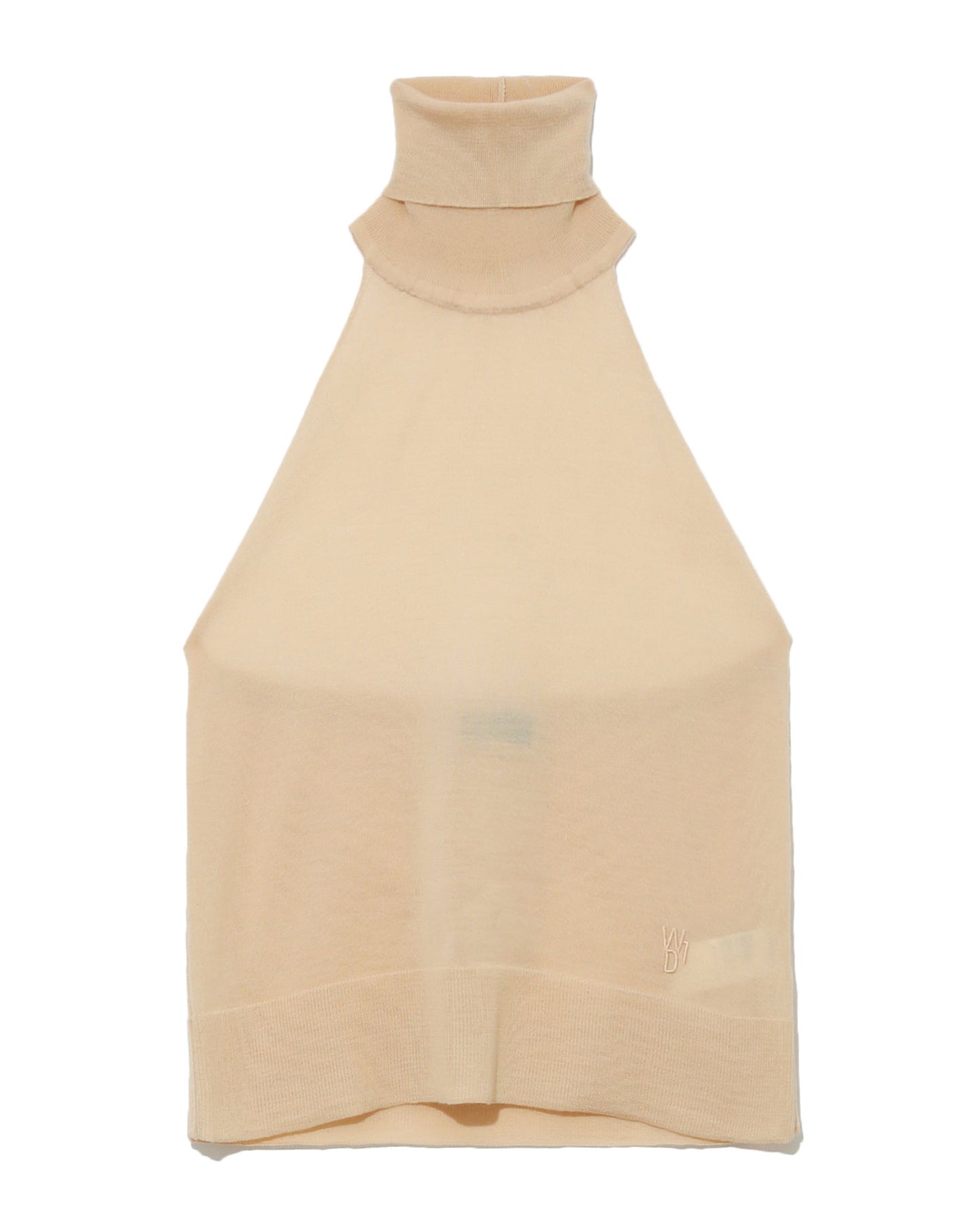 WE11DONE Sleeveless roll neck top