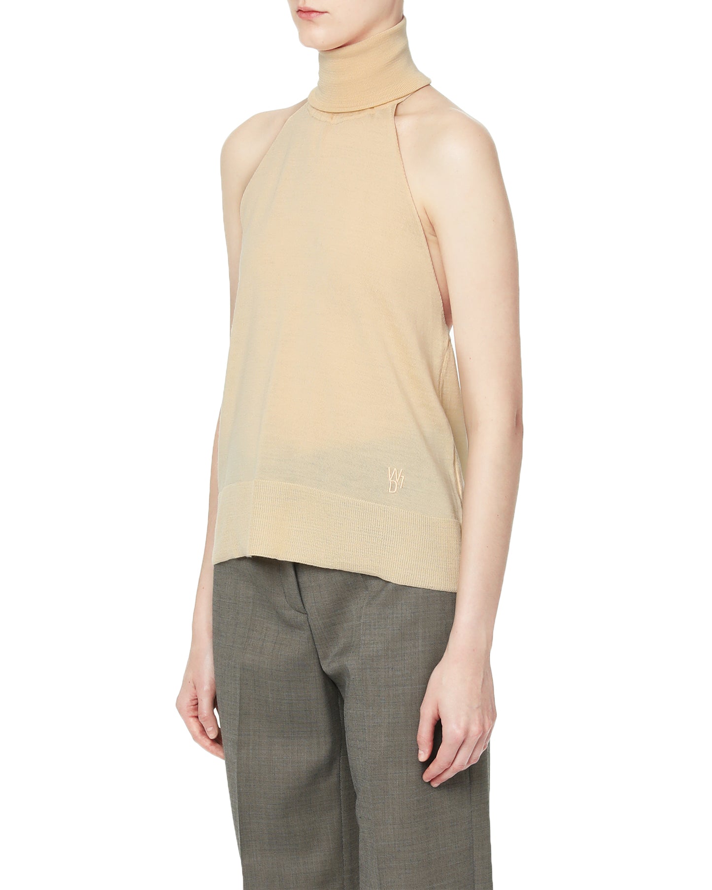 WE11DONE Sleeveless roll neck top