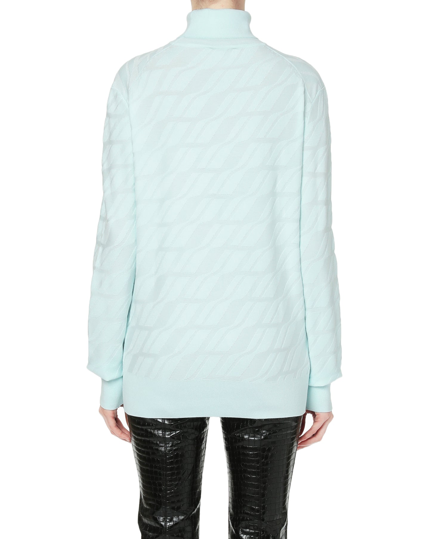 WE11DONE Monogram roll neck top