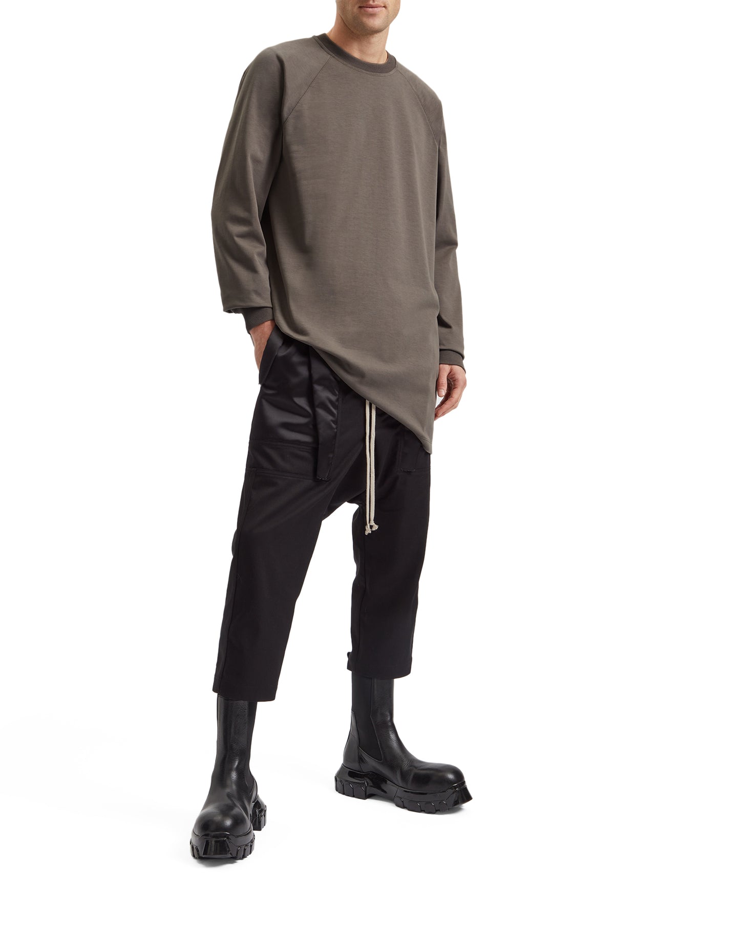 RICK OWENS Raglan sleeves tee