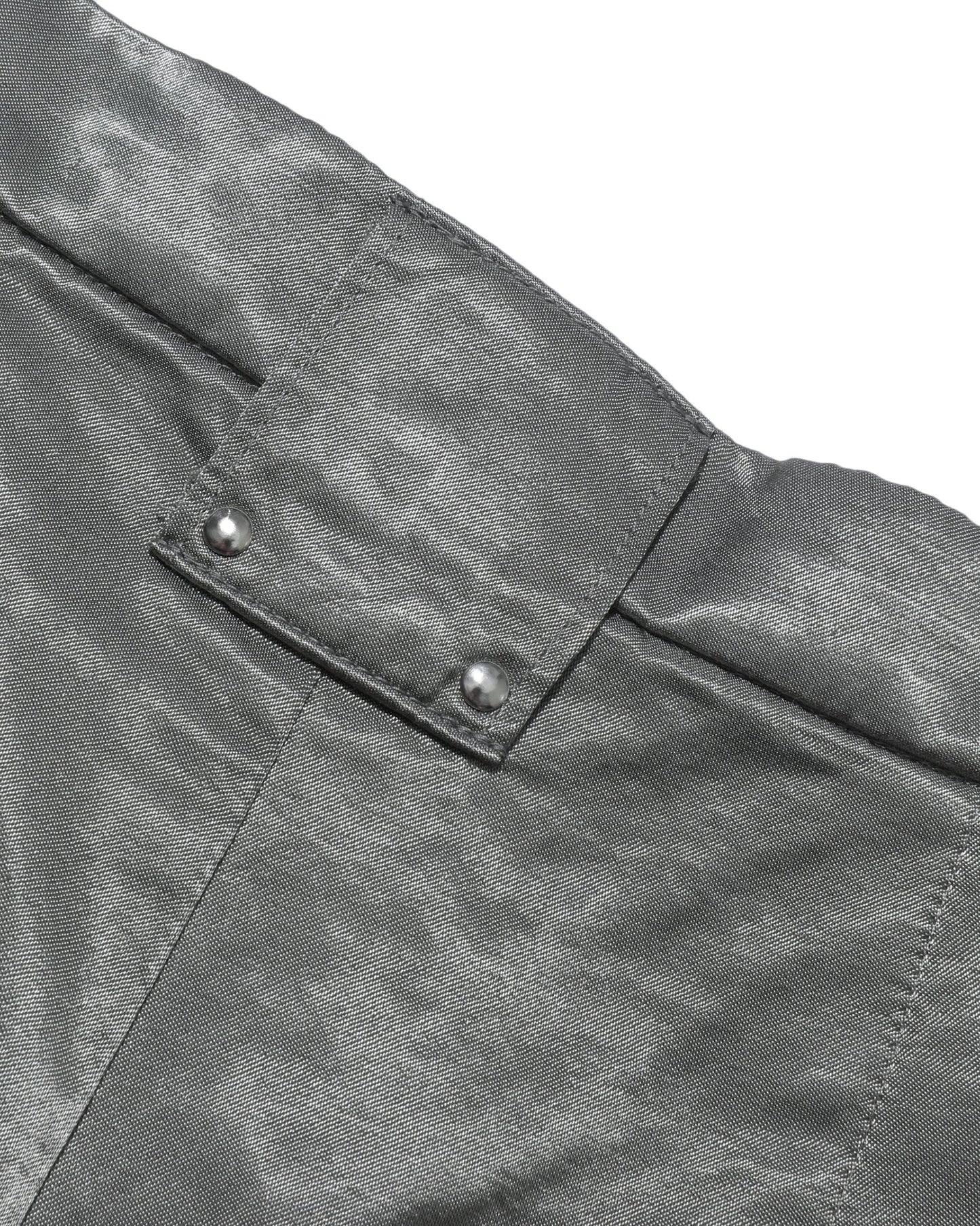 ZUCCA Metallic straight-fit pants.