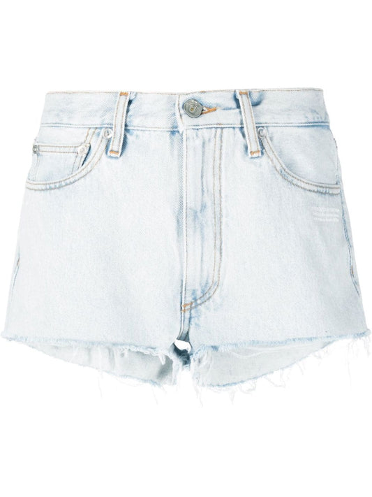 OFF-WHITE C/O VIRGIL ABLOH bleached denim shorts