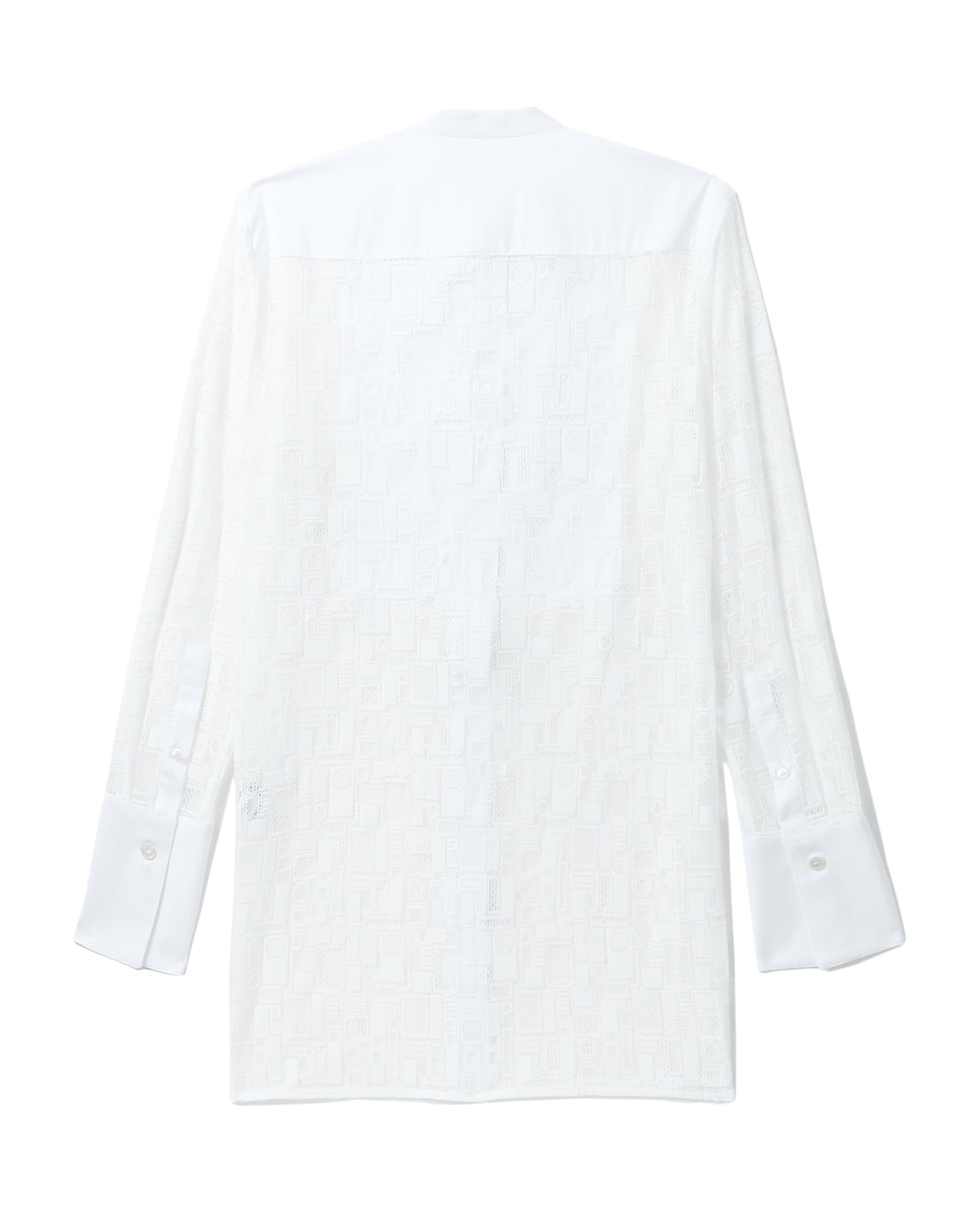 JOSEPH dress shirt with see-through laces detail