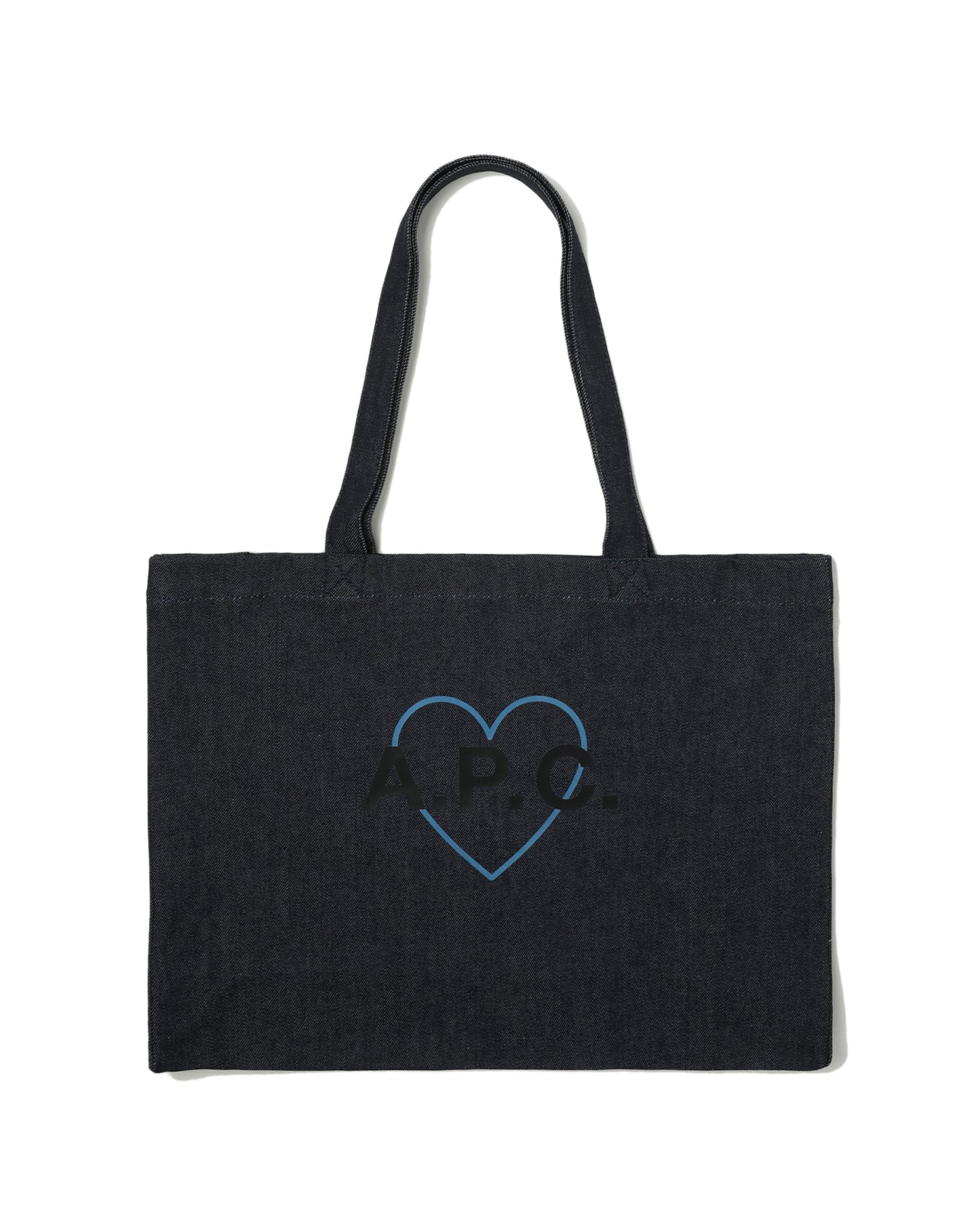 A.P.C. heart print shopping bag