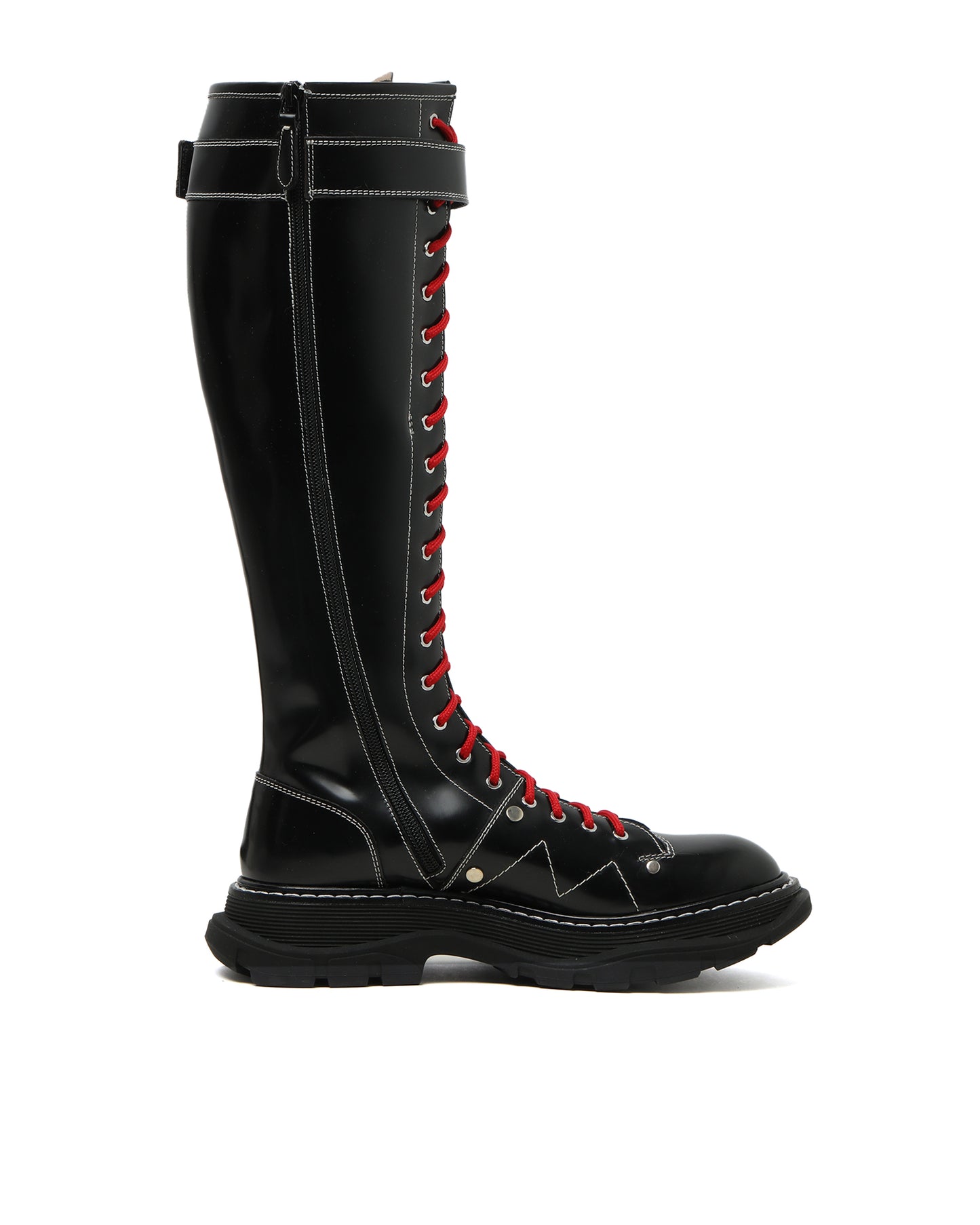 ALEXANDER MCQUEEN lace-up long boots