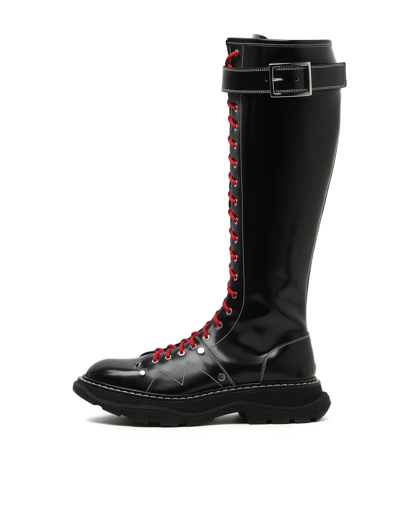 ALEXANDER MCQUEEN lace-up long boots