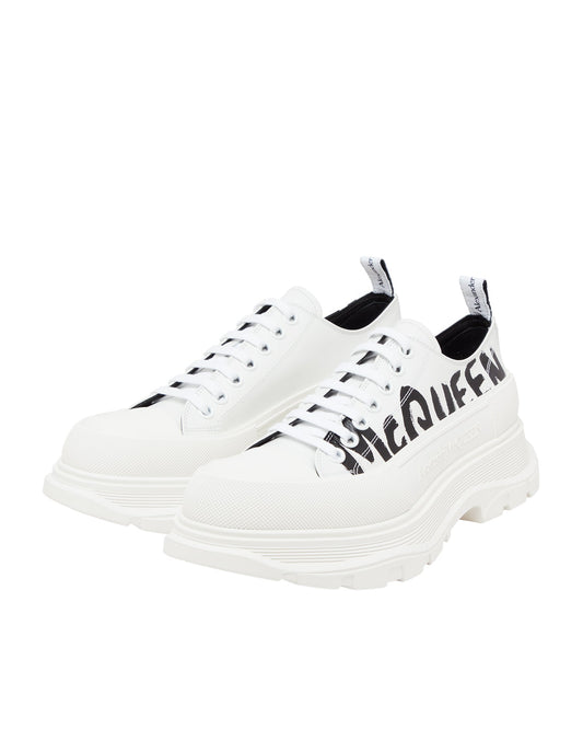 ALEXANDER MCQUEEN tread slick lace-up shoes