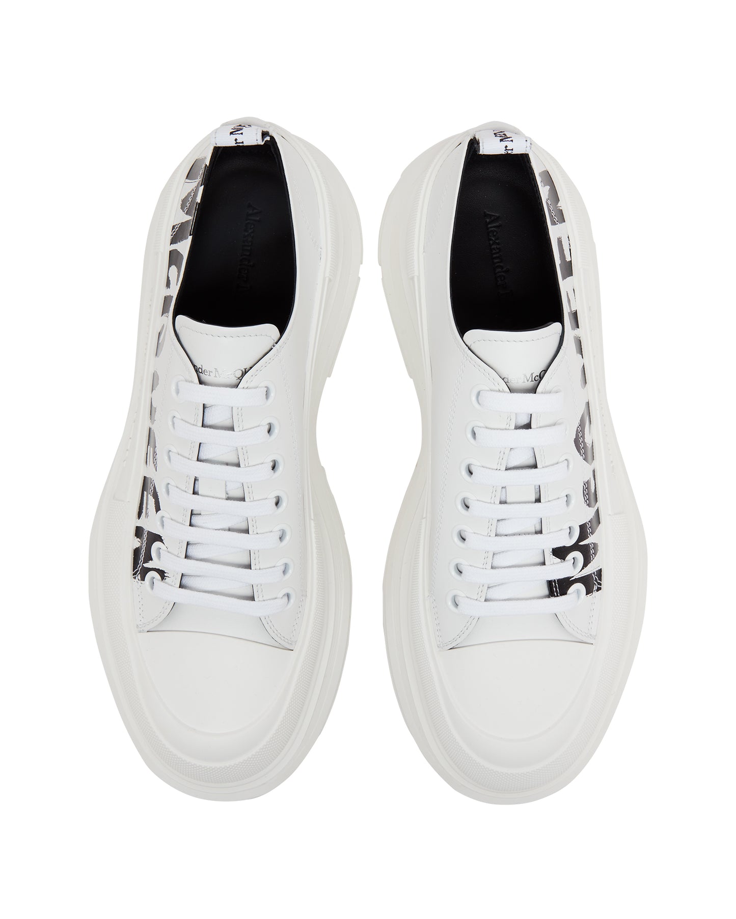 ALEXANDER MCQUEEN tread slick lace-up shoes