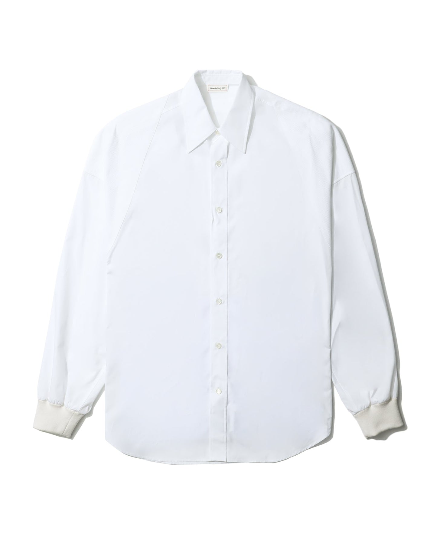 ALEXANDER MCQUEEN poplin shirt with ribbed cuffs