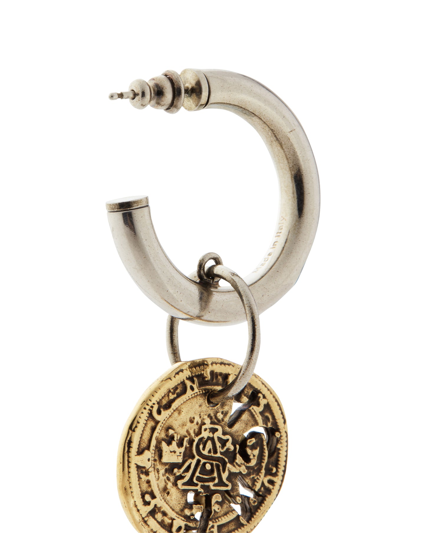 ACNE STUDIOS coin charm earring