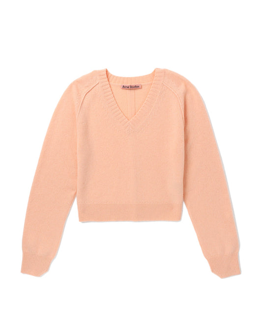 ACNE STUDIOS V-neck cropped knit top