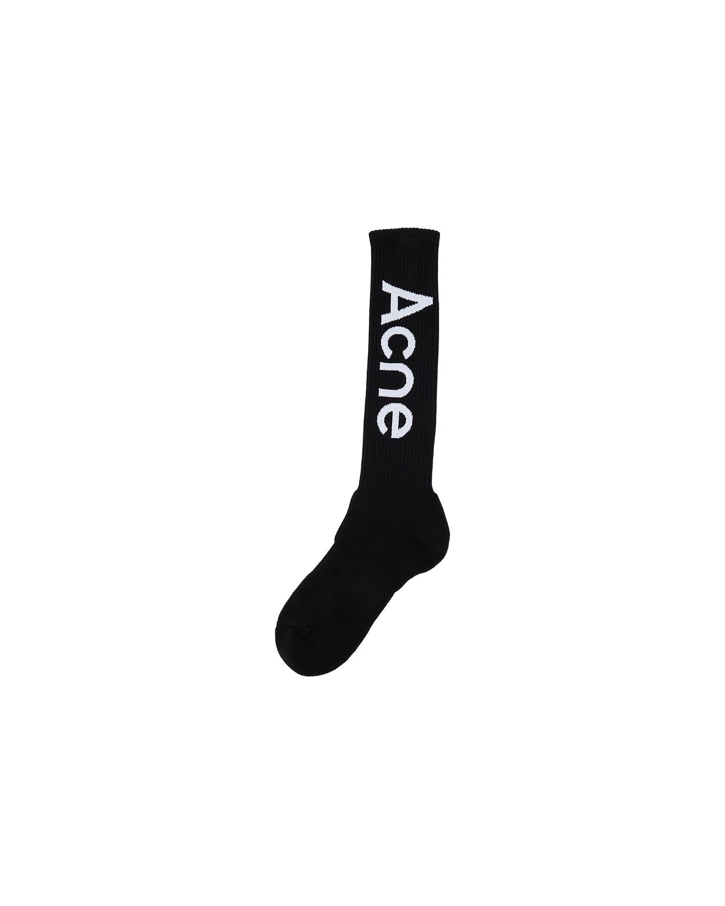 ACNE STUDIOS mid-calf logo socks