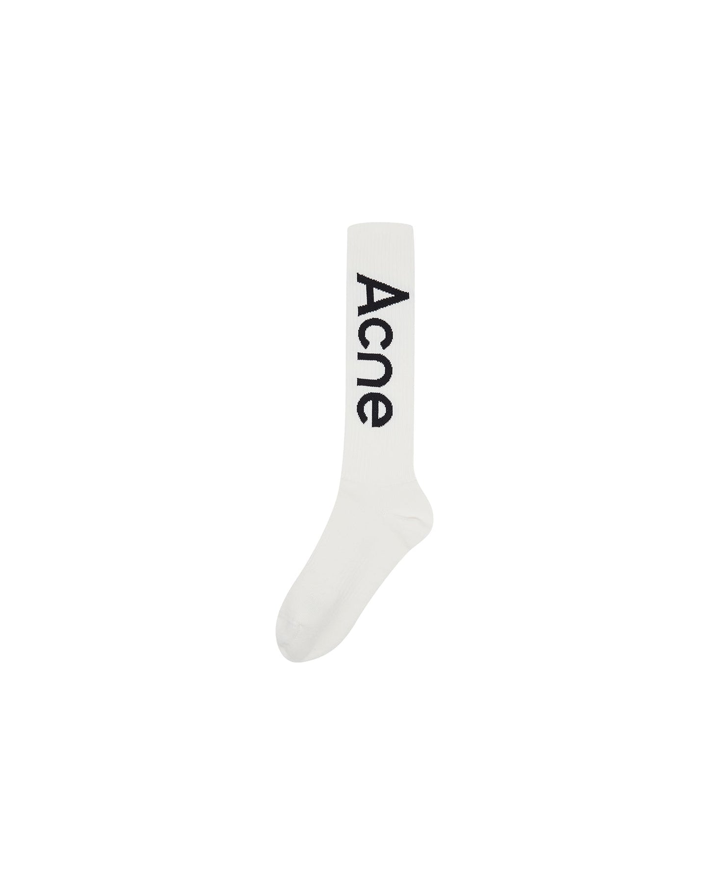 ACNE STUDIOS mid-calf logo socks