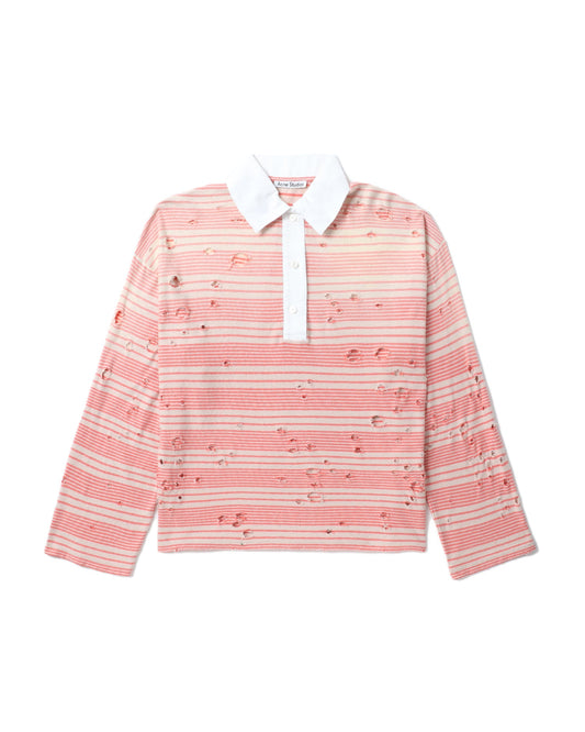 ACNE STUDIOS striped polo top