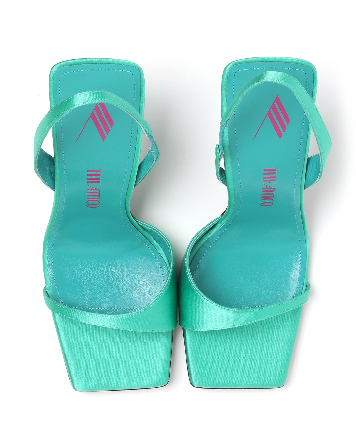 THE ATTICO "Ginger'' emerald sandals