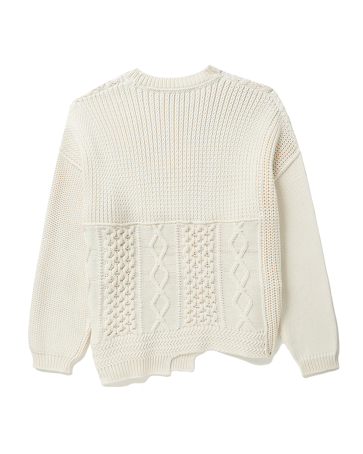 AMBUSH Patchwork crew neck knit top