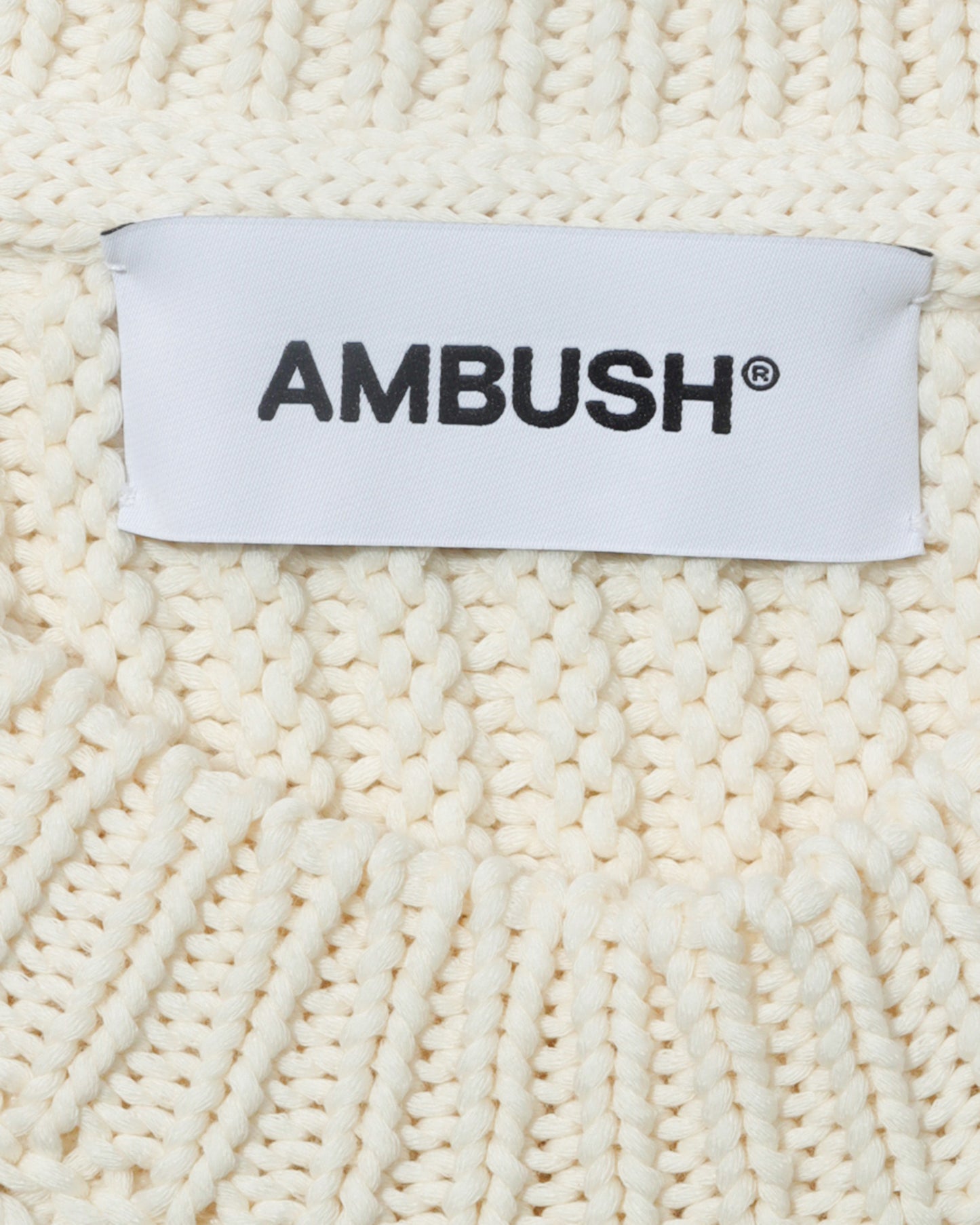 AMBUSH Patchwork crew neck knit top