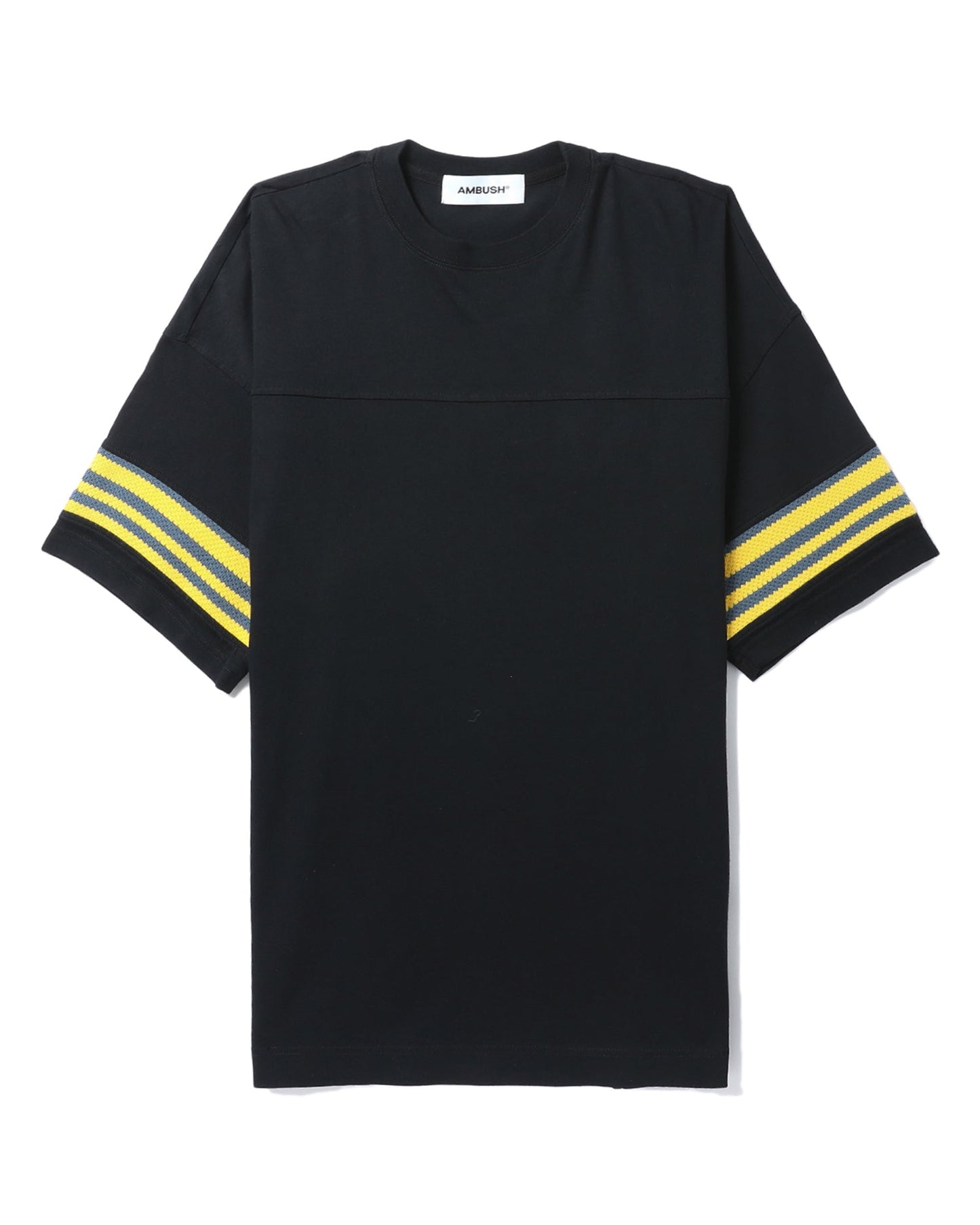 AMBUSH stripe trimmed tee black