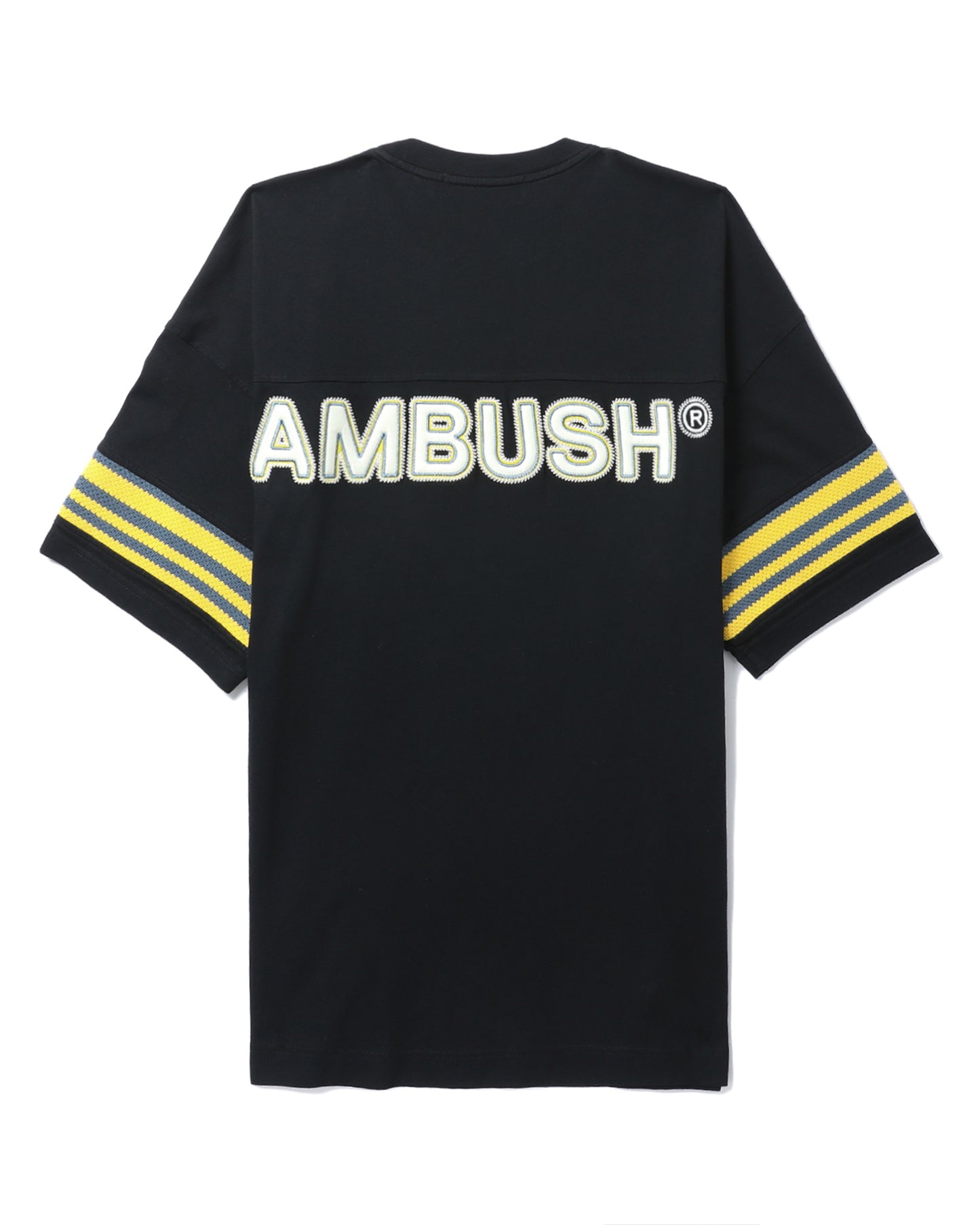 AMBUSH stripe trimmed tee black