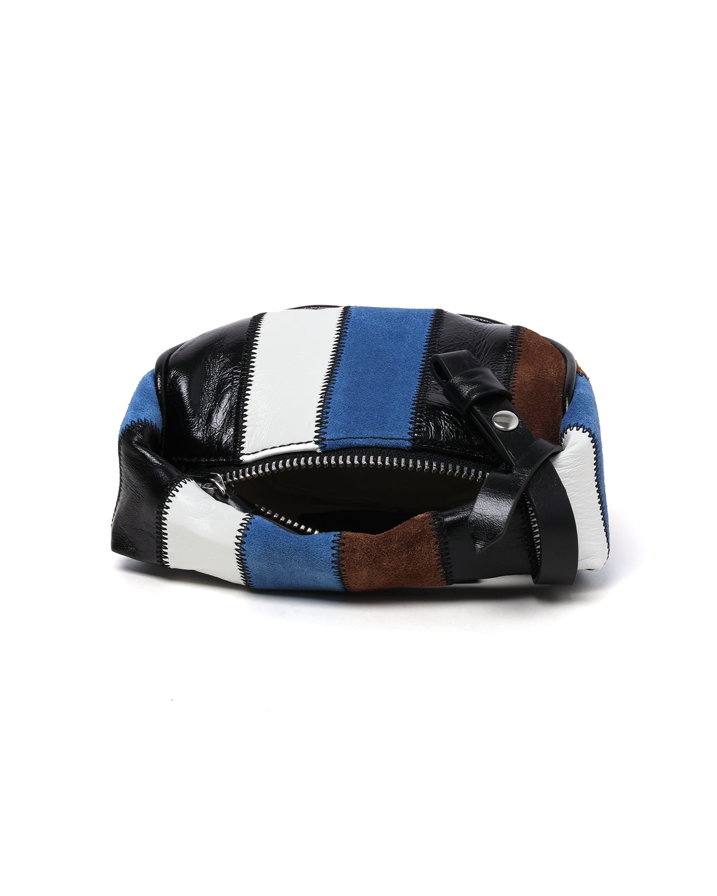 BY FAR Micro Cush patchwork leather bag