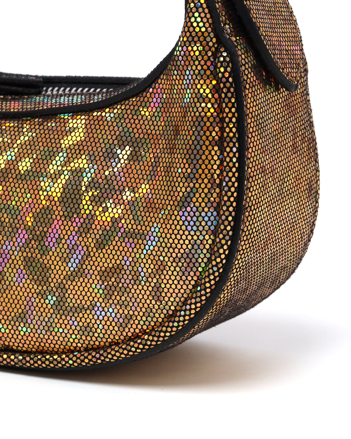 BY FAR Mini Soho hologram shoulder bag