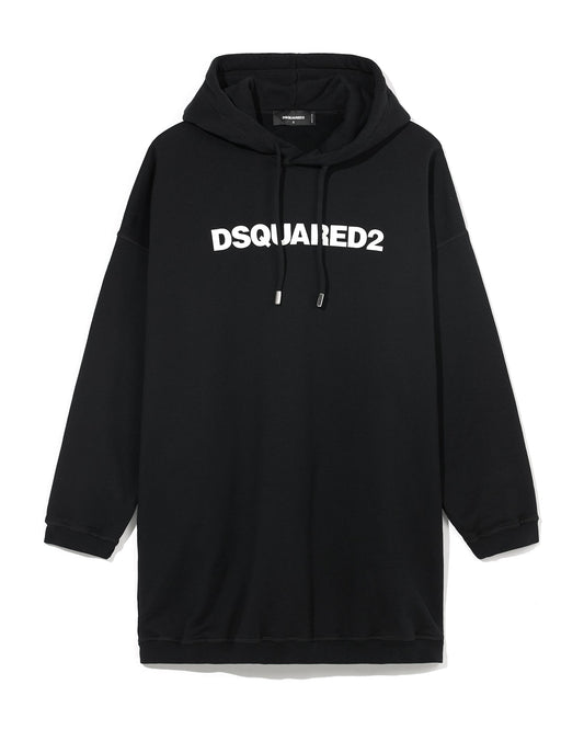 DSQUARED2 Logo print hooded sweat dress