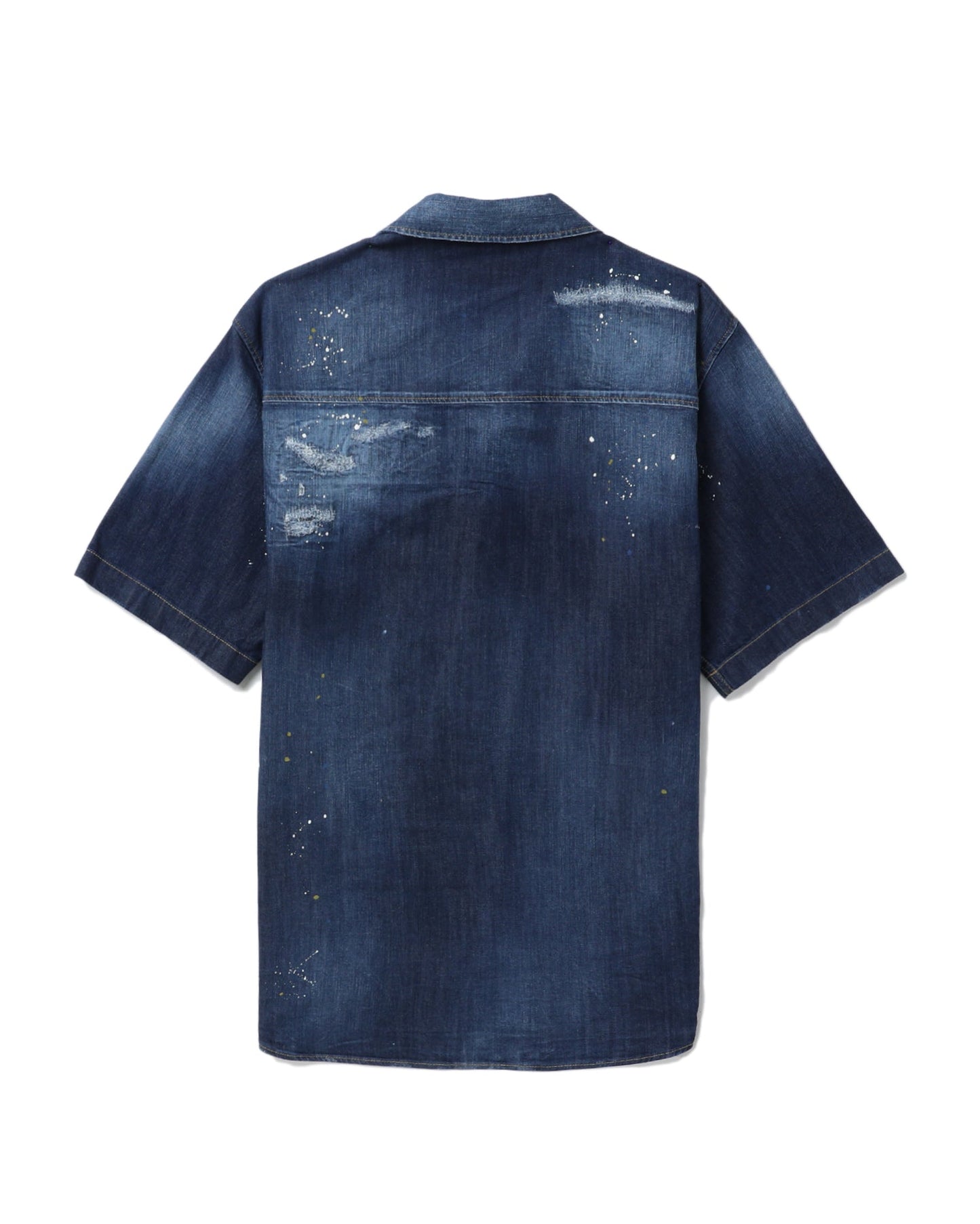 DSQUARED2 Distressed patchwork shirt