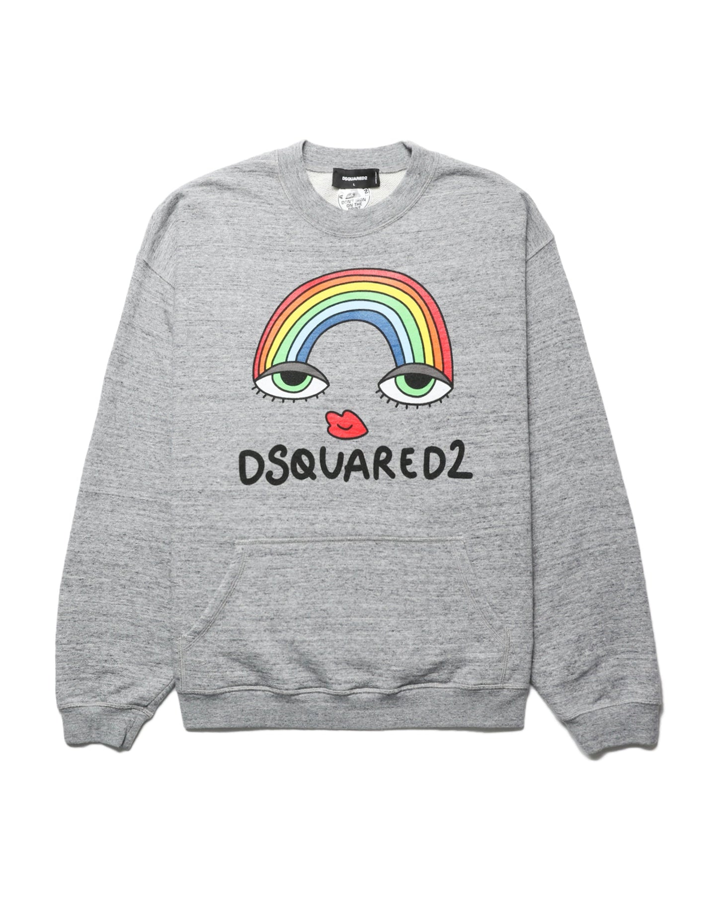 DSQUARED2 Logo print rainbow sweatshirt